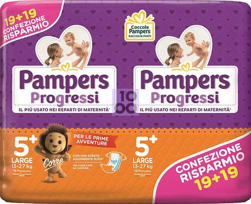 Pampers Progressi Grandes couches Taille 5+ 13-27 kg 