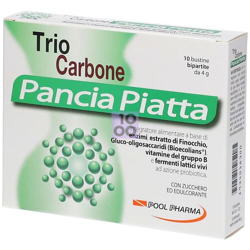 Image of TRIOCARBONE PANCIA PIATTA 10 + 10 BUSTINE