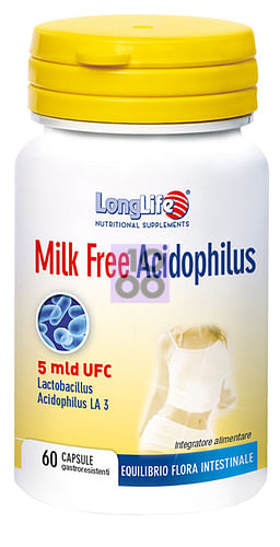 Image of LONGLIFE MILK FREE ACIDOPHILUS 60 CAPSULE VEGETALI