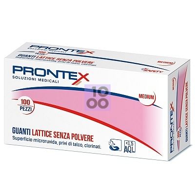 Image of PRONTEX GUANTO IN LATTICE SENZA POLVERE GRANDE 100 PEZZI